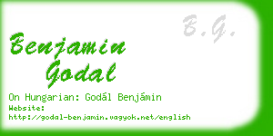 benjamin godal business card